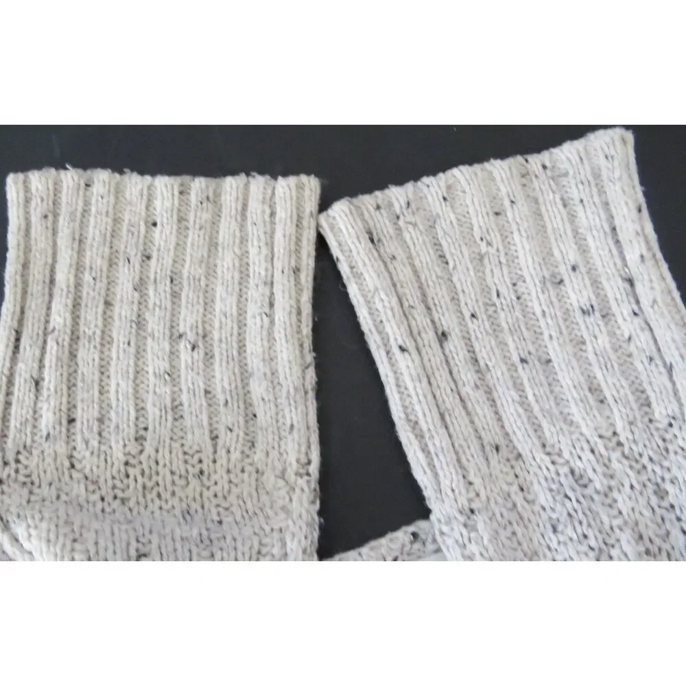 Hinge  ( Nordstrom's) Women's Sweater  Tunic Length Oatmeal Speckled l XS  EUC - Picture 4 of 9
